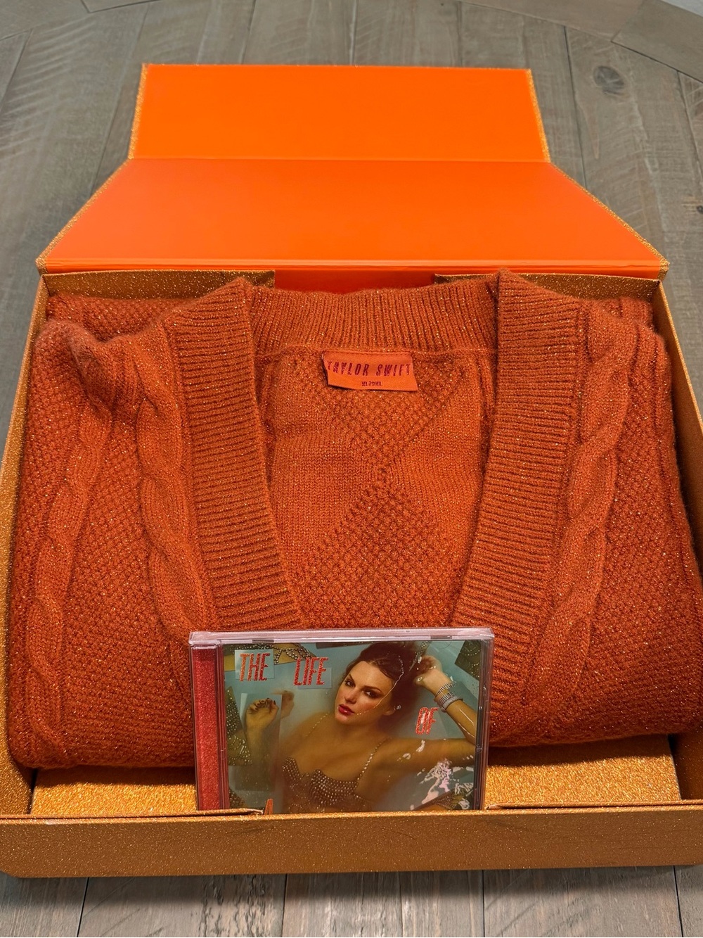 New Taylor Swift Life Of A Showgirl Cardigan with box